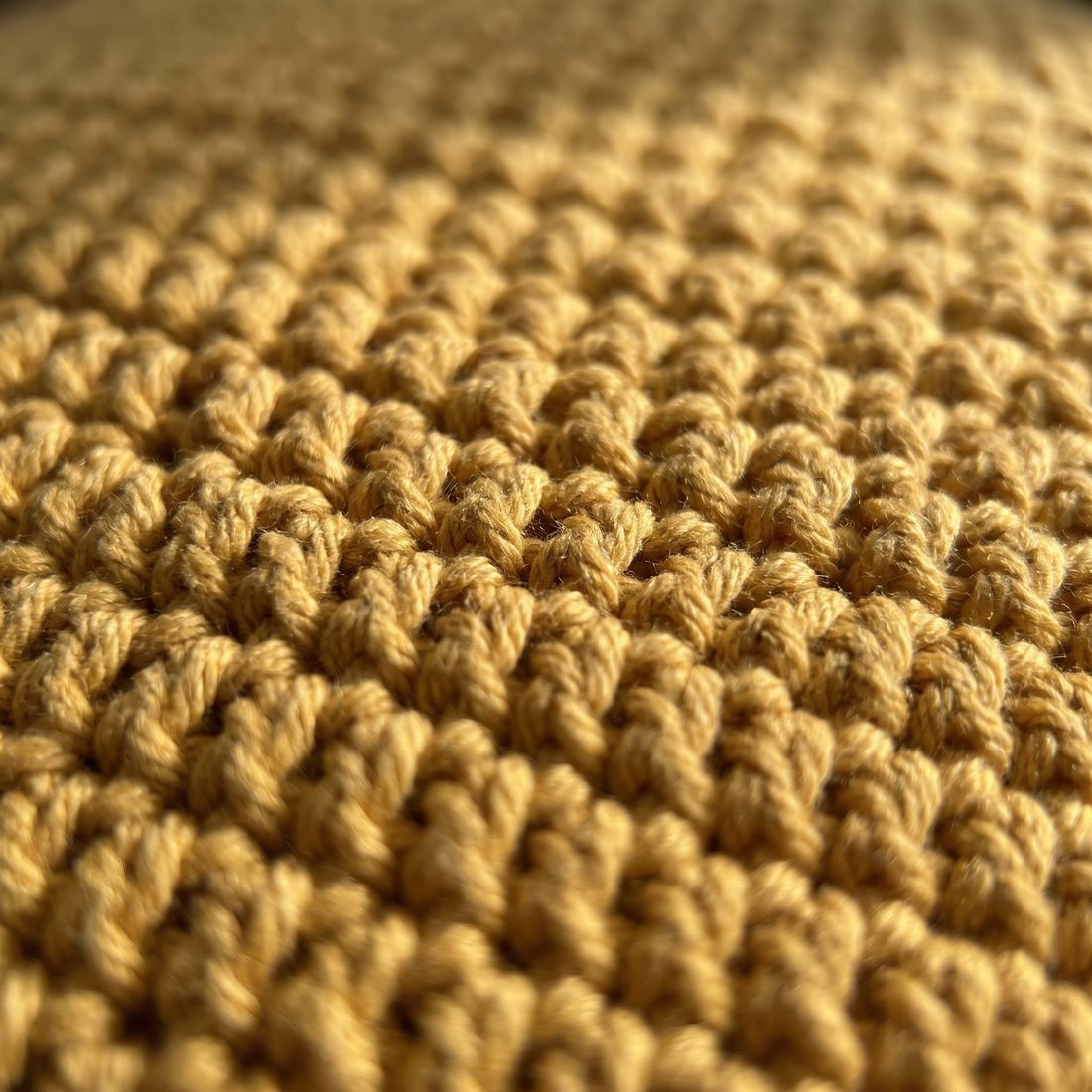 Close up of the cotton stitches